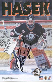 Dominik Hasek   Buffalo Sabres   Eishockey 14 x 22 cm Autogrammkarte  original signiert 