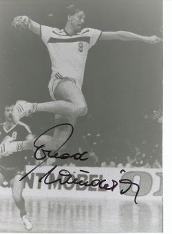 Erhard Wunderlich † 2012    DHB Nationalteam  Handball Autogramm 17 x 24 cm Foto original signiert 