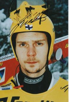 Janne Ahonen Finnland   Skispringen  Autogramm  30 x 20 cm Foto  original signiert 