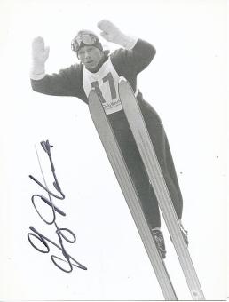 Georg Thoma  Nordische Kombination Skispringen  Autogramm  16 x 21 cm Foto  original signiert 
