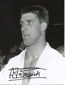 Anton Geesink † 2010  Holland Judo Olympia Gold 1964  Autogramm 16 x 21 cm Foto  original signiert 