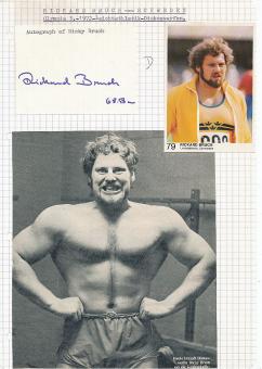 Rickard Bruch † 2011  Schweden  Leichtathletik  Autogramm Blatt original signiert 