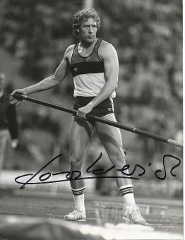Wladyslaw Kozakiewicz Polen  Leichtathletik  Autogramm 17 x 21 cm Foto  original signiert 