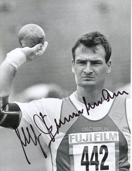 Ulf Timmermann DDR  Leichtathletik  Autogramm 17 x 21 cm Foto  original signiert 