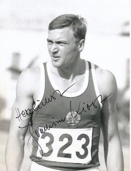 Joachim Kirst  DDR  Leichtathletik  Autogramm 17 x 21 cm Foto  original signiert 