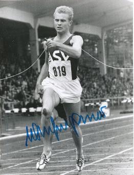 Manfred Germar  Leichtathletik  Autogramm 17 x 21 cm Foto  original signiert 