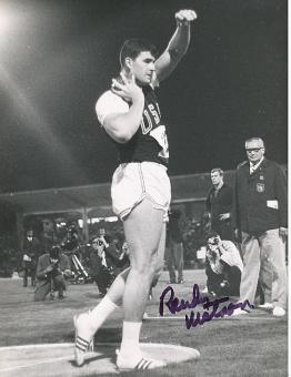 Randy Matson   USA  Leichtathletik  Autogramm 17 x 21 cm Foto  original signiert 