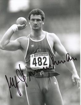 Ulf Timmermann DDR  Leichtathletik  Autogramm 17 x 21 cm Foto  original signiert 