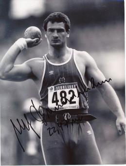 Ulf Timmermann DDR  Leichtathletik  Autogramm 27 x 20 cm Foto  original signiert 