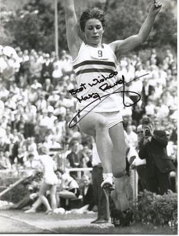 Mary Rand  GB   Leichtathletik  Autogramm 21 x 16 cm Foto  original signiert 