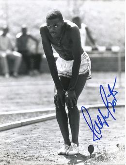 Ralph Boston † 2023 USA   Leichtathletik  Autogramm 21 x 16 cm Foto  original signiert 