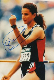 Ghada Shouaa Syrien  Leichtathletik  Autogramm 30 x 20 cm Foto  original signiert 
