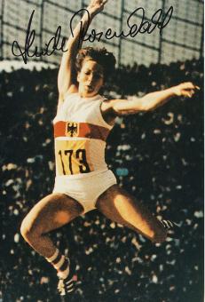 Heide Rosendahl  Leichtathletik  Autogramm 30 x 20 cm Foto  original signiert 