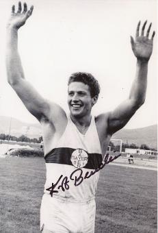 Kurt Bendlin  Leichtathletik  Autogramm 30 x 20 cm Foto  original signiert 