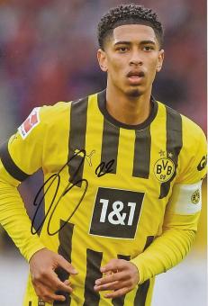 Jude Bellingham  Borussia Dortmund  Fußball 30 x 20 cm  Foto original signiert 