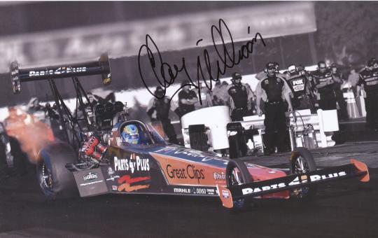 Clay Millican  Dragster  Auto Motorsport Autogrammkarte original signiert 