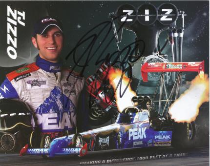 TJ Zizzo  Dragster  Auto Motorsport Autogrammkarte original signiert 