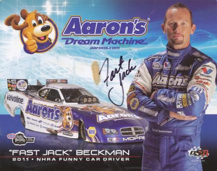 Jack Beckman  USA  Auto Motorsport Autogrammkarte original signiert 