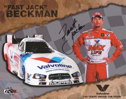 Jack Beckman  USA  Auto Motorsport Autogrammkarte original signiert 