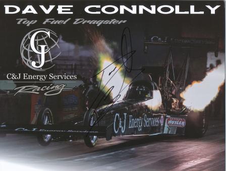 Dave Connolly  Dragster Auto Motorsport Autogrammkarte original signiert 