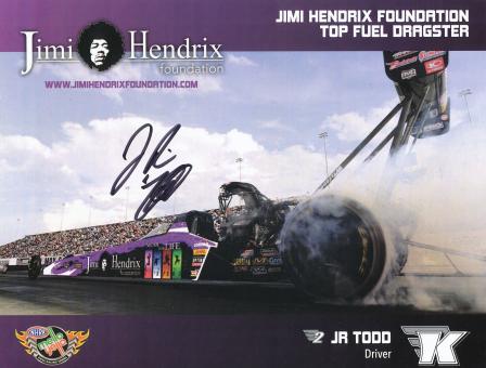 JR Todd  Dragster Auto Motorsport Autogrammkarte original signiert 