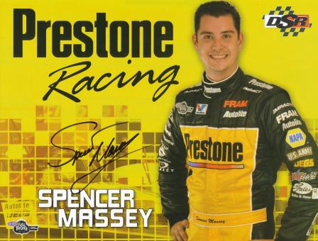Spencer Massey  Dragster Auto Motorsport Autogrammkarte original signiert 
