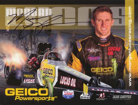 Morgan Lucas  Dragster Auto Motorsport Autogrammkarte original signiert 