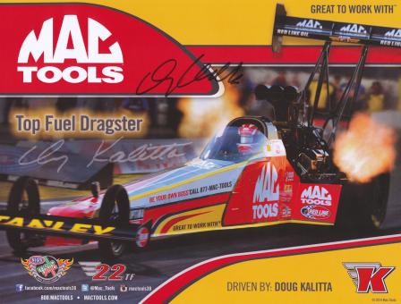 Doug Kalitta  Dragster Auto Motorsport Autogrammkarte original signiert 