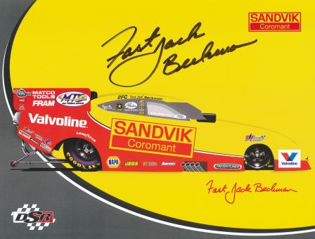 Jack Beckmann  USA  Auto Motorsport Autogrammkarte original signiert 