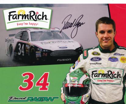 David Ragan  Ford  Auto Motorsport Autogrammkarte original signiert 