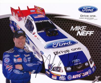 Mike Neff  Ford  Auto Motorsport Autogrammkarte original signiert 