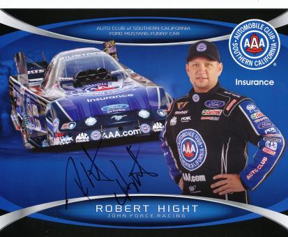 Robert Hight  Ford  Auto Motorsport Autogrammkarte original signiert 
