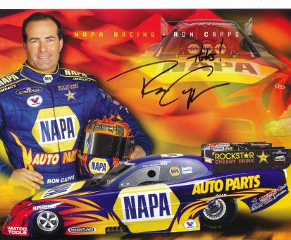 Ron Capps  USA  Auto Motorsport Autogrammkarte original signiert 