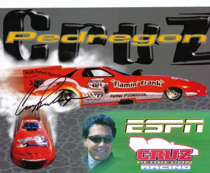 Cruz Pedregon  USA  Auto Motorsport Autogrammkarte original signiert 