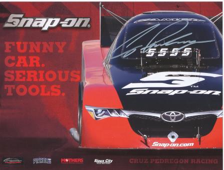 Cruz Pedregon  USA  Auto Motorsport Autogrammkarte original signiert 
