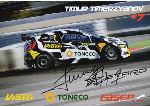 Timur Timerzyanov  Rußland  Ralley  Auto Motorsport Autogrammkarte original signiert 
