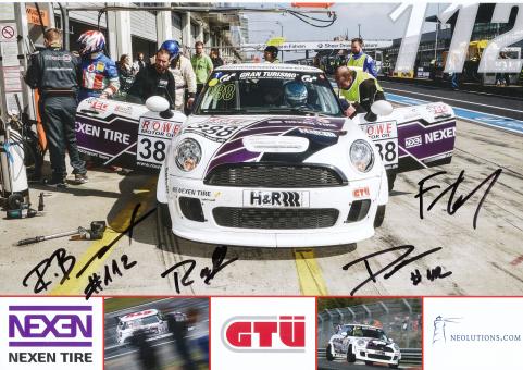 Zensen,Beck,Peitzmeier,Lestrup  Auto Motorsport Autogrammkarte original signiert 
