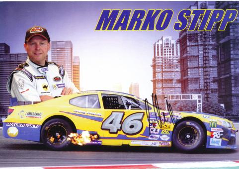 Marco Stipp  NASCAR  USA  Auto Motorsport Autogrammkarte original signiert 