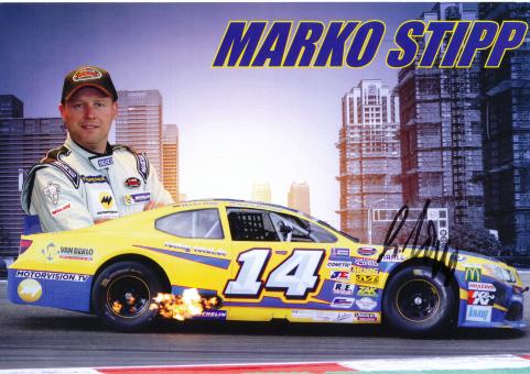 Marco Stipp  NASCAR  USA  Auto Motorsport Autogrammkarte original signiert 
