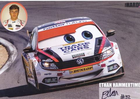 Ethan Hammerton  VW  Auto Motorsport Autogrammkarte original signiert 