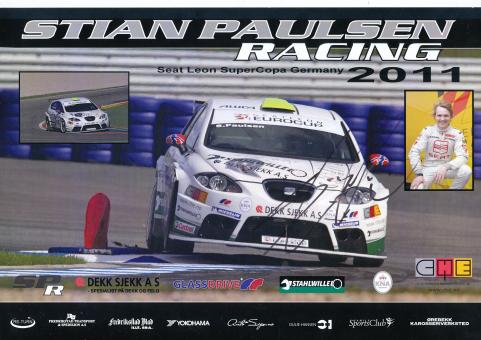 Stian Paulsen  Seat  Auto Motorsport Autogrammkarte original signiert 
