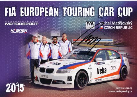 Michal Matejovsky  BMW  Auto Motorsport Autogrammkarte original signiert 