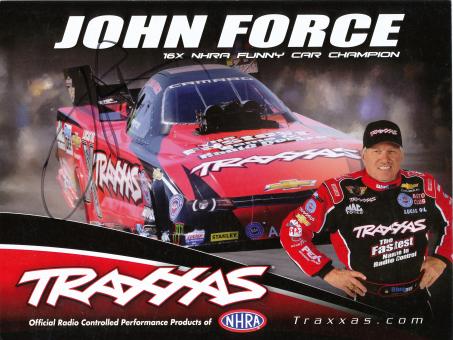 John Force  USA  Auto Motorsport Autogrammkarte original signiert 