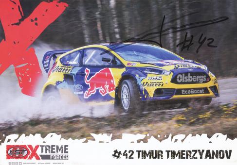 Timur Timerzyanov  Rußland  Ralley  Auto Motorsport Autogrammkarte original signiert 