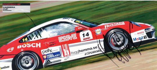 Snickar Matte  Porsche  Auto Motorsport Autogrammkarte original signiert 