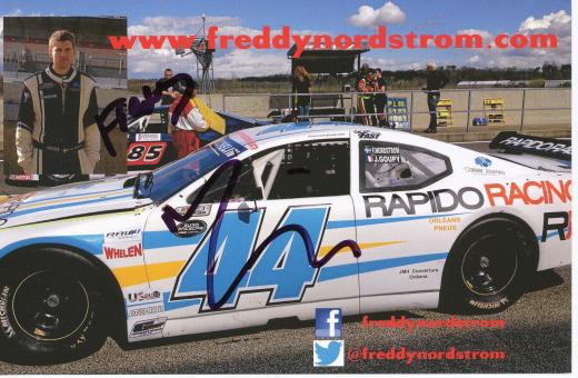 Freddy Nordström  NASCAR  USA  Auto Motorsport Autogrammkarte original signiert 