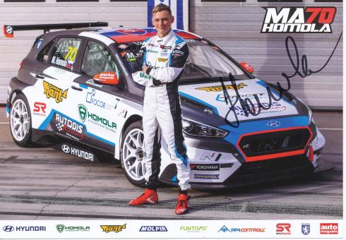 Mat`o Homola  Hyundai  Auto Motorsport Autogrammkarte original signiert 