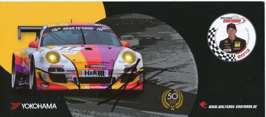 Wolfgang Kaufmann   Auto Motorsport  Autogrammkarte  original signiert 