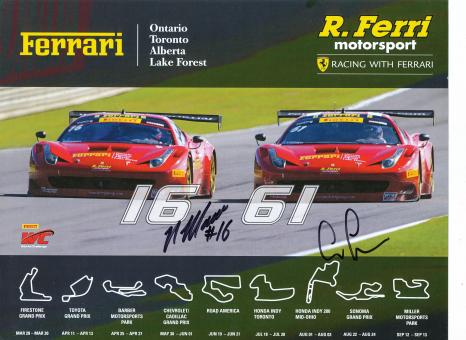 Anthony Lazzaro & Nick Mancuso  Auto Motorsport 21 x 28 cm Autogrammkarte original signiert 