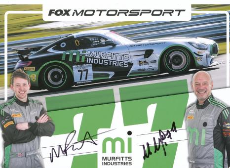 Fox Motorsport  Auto Motorsport 21 x 28 cm Autogrammkarte original signiert 
